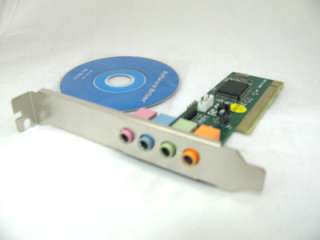 New 4 Channel 5.1 Surround 3D PCI Sound Audio Card CD  