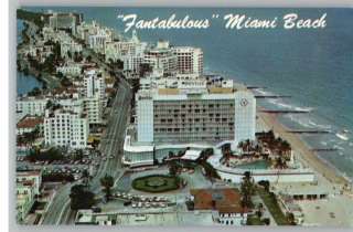 Postcard North From Seville HotelMiami Beach,Florida  