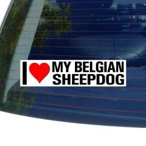 Love Heart My BELGIAN SHEEPDOG   SHEPHERD DOG   Dog Breed   Window 