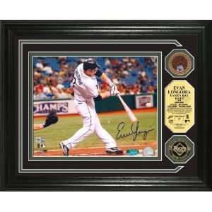  Evan Longoria Rookie Autographed Photomint w/ 24KT and 