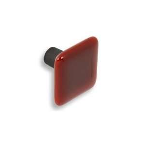  #334 CKP Brand Sunset Coral Art Glass Knob With Oil Rubbed 