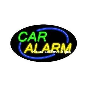  Flashing Car Alarm Neon Sign (Oval)
