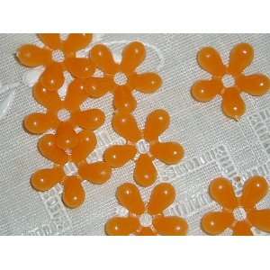    Vintage Plastic Orange Anemone Flower Beads Arts, Crafts & Sewing