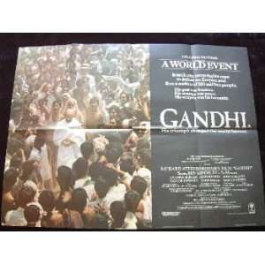  Gandhi   Ben Kingsley   Original British Movie Poster 