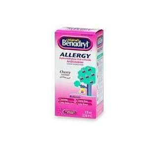  Benadryl Childrens Allergy Relief Elixir, Cherry Flavored 