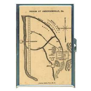  CIVIL WAR 1864 MAP ANDERSONVILLE GA 1 ID Holder, Cigarette 