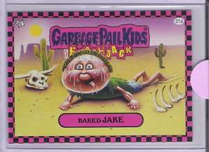 Garbage Pail Kids 2010 FLASHBACK BAKED JAKE 31A pink  