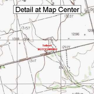  USGS Topographic Quadrangle Map   Tolbert, Texas (Folded 