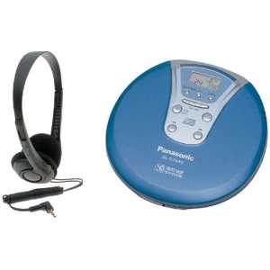 Panasonic SL CT480A Portable CD Player (Blue and Silver)  Players 