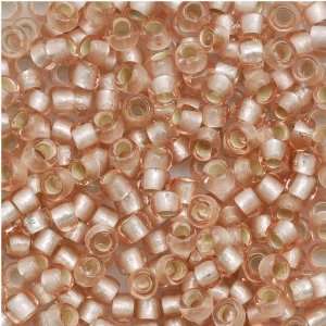 Toho Round Seed Beads 8/0 #31F Silver Lined Frosted Rosaline 8 Gram 