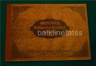 Reproduction of Brunswick Balke Collender 1928 Billiard Catalog