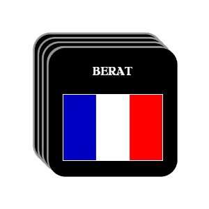  France   BERAT Set of 4 Mini Mousepad Coasters 