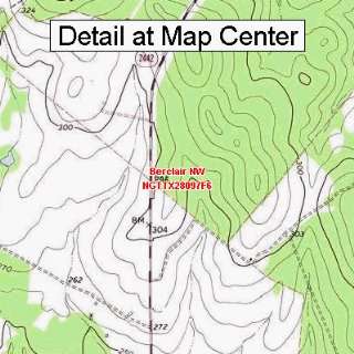 USGS Topographic Quadrangle Map   Berclair NW, Texas (Folded 