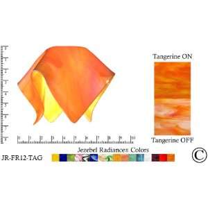 Jezebel Radiance® Small Flame Tangerine Orange Glass Pendant/Ceiling 