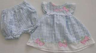 Cradle Togs girl dress church clothes strawberries 18 m  