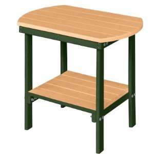  Oblong End Table   22 in high   Cedar on Green Patio 