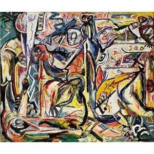  Oil Painting Circumcision Jackson Pollock Hand Painted 