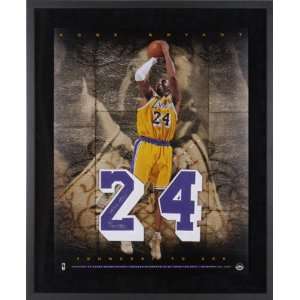 Kobe Bryant Los Angeles Lakers Framed Autographed 20,000 Points Number 