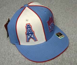New Throwback NFL Houston Oilers 3D Embroidered Fitted Cap 