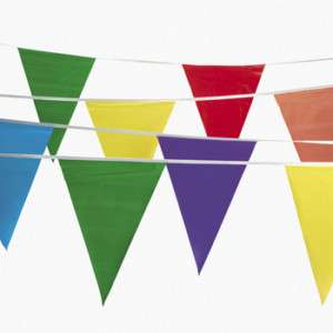 100 Feet/Foot/Ft Multi Color Flag Banner PENNANT Party  