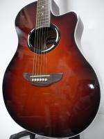 Yamaha APX500 DRB Dark Red Cutaway Thinline Acoustic Electric Guitar 