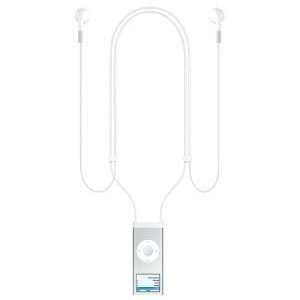  Apple iPod Lanyard Headphones for iPod nano 2G (White 