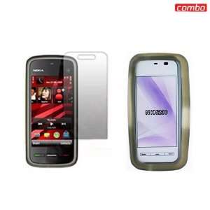  Nokia Nuron 5230 Combo Trans. Smoke Silicon Skin Case 