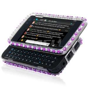   Ecell   PURPLE ZEBRA 3D CRYSTAL BLING CASE FOR NOKIA N900 Electronics