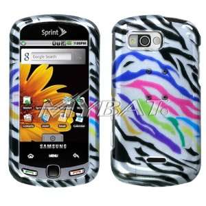  Samsung Moment 2D Rainbow Zebra Design Protector Case 