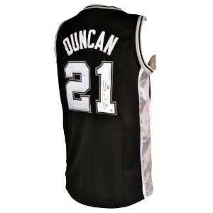 Signed Tim Duncan San Antonio Spurs Jersey   GAI   Autographed NBA 