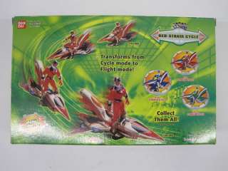 BANDAI  POWER RANGERS TIME FORCE   RED STRATA CYCLE MIP NEW  