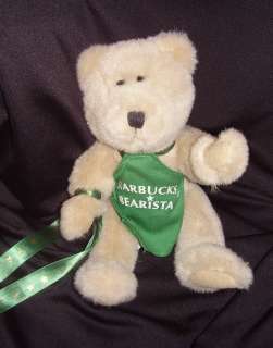 Original Starbucks Bearista Bear Mint condition green apron  