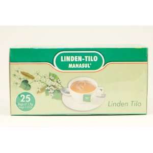 Manasul Linden Tea 25 Bags   Te De Tilo  Grocery & Gourmet 