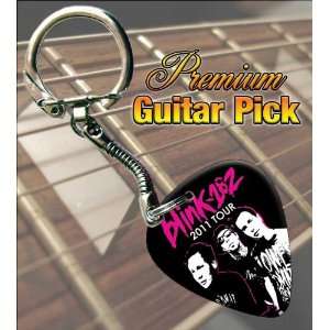  Blink 182 2011 Tour Premium Guitar Pick Keyring Musical 