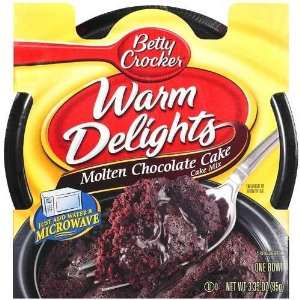 Betty Crocker Warm Delgihts, Molten Chocolate Cake, 1 Count (Pack of 8 