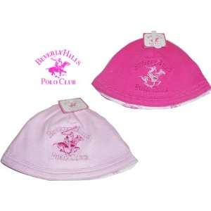 Beverly Hills Polo Club Baby Caps for Girls (2 Pack, 0 6 Months)