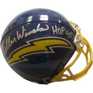  Kellen Winslow signed San Diego Chargers Mini Helmet HOF95 