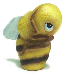 THIS LISTING IS FOR A CERAMIC BISQUE BASHFUL BEE.IT IS ABOUT 4 TALL 