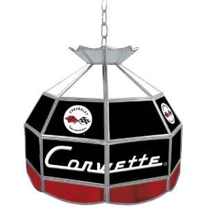 Best Quality Corvette C1 Stained Glass Tiffany Lamp   16 inch diameter
