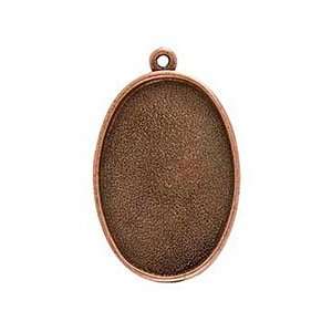   (plated) Grande Oval Bezel 44x28mm Supplys Arts, Crafts & Sewing