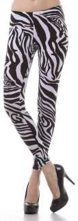Low Cut Printed Long Fitted Stretch Legging Tight Pants  