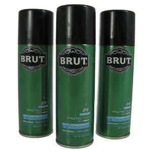Brut By Faberge For Men. Pack Of 3 Anti Persipirant & Deodorant Spray 