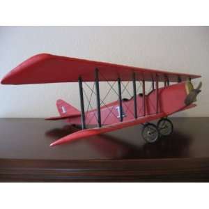  RESTORATION HARDWARE Red Biplane 
