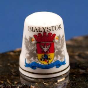  Ceramic Thimble   Bialystok City Crest