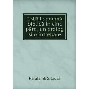  I.N.R.I. poemÄ? biblicÄ? in cincÄ­ pÄ?rtÄ­, un 