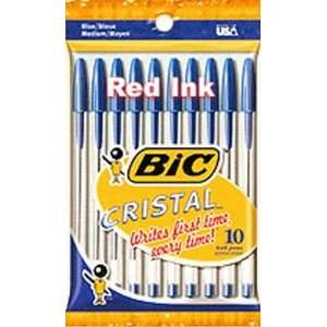  Bic Pens Red, 10 Count (6 Pack)