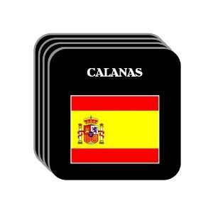  Spain [Espana]   CALANAS Set of 4 Mini Mousepad Coasters 