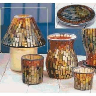 Biedermann & Sons G400GD Gold Horizon Mosaic Jar Shade