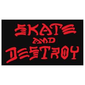  Thrasher Skate and Destroy Decal ,25/pkMedium ( Decals 
