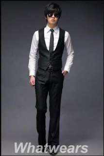 Mens Fitted Leisure Stylish Three Piece Dress Suit W28  